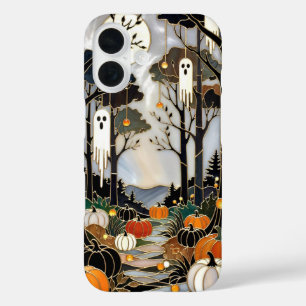 Cute Halloween Phone Case Ghost Pumpkin Forest