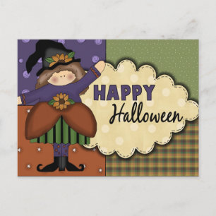 Cute Halloween Postcard
