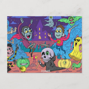 Cute Halloween Postcard