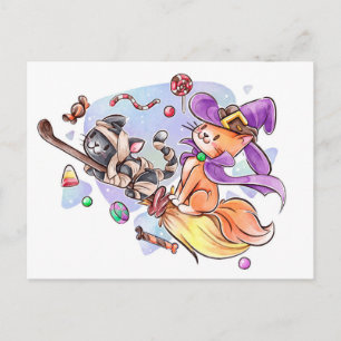 Cute Halloween Postcard