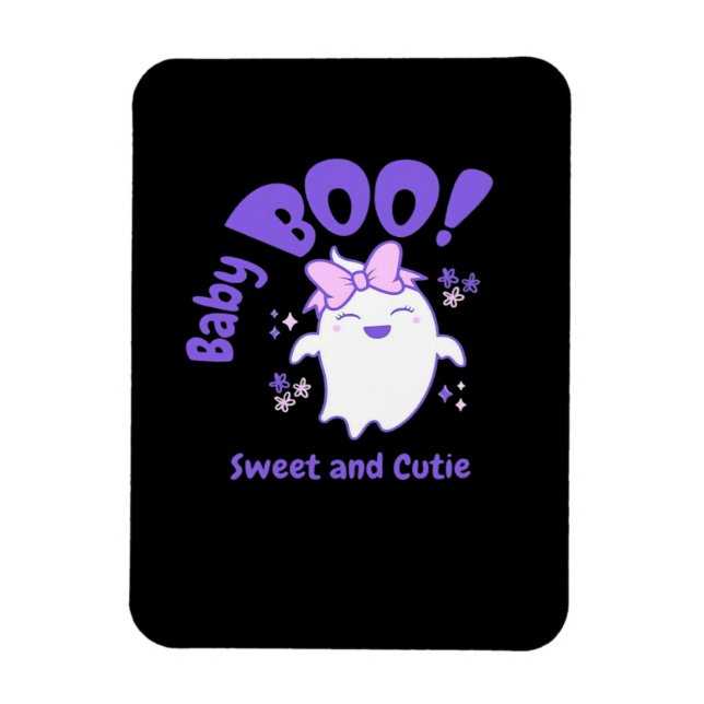 Cute Halloween Pregnancy Announcement Magnet (Vertical)