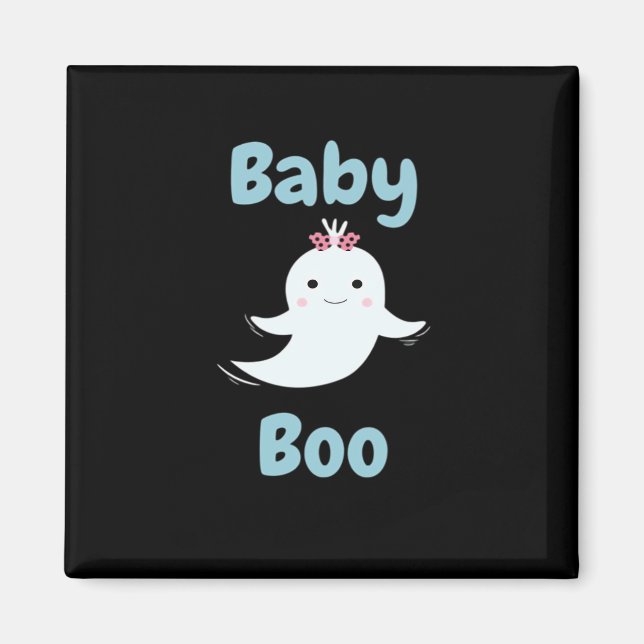 Cute Halloween Pregnancy Announcement Magnet (Front)