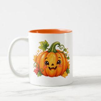 Cute Halloween Pumpkin Coffee Mug | Whimsical Fall