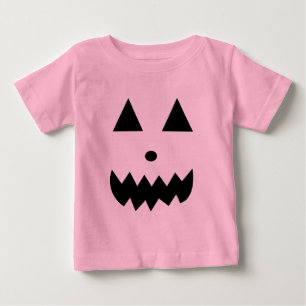 Cute Halloween Pumpkin Face Baby T-Shirt