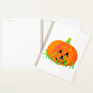 Cute Halloween Pumpkin Jack-O-Lantern Planner