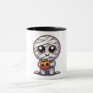 Cute Halloween pumpkin/mummy Mug