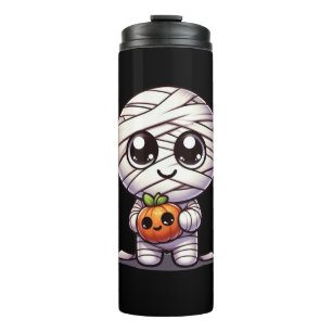 Cute Halloween pumpkin/mummy  Thermal Tumbler