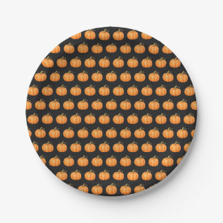 Cute Halloween Pumpkin Paper Plate