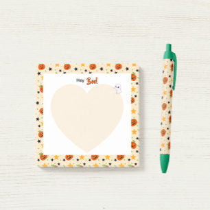 Cute Halloween Pumpkin Pattern Beige Post-it Notes