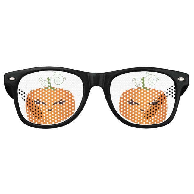 Cute Halloween Pumpkin Retro Sunglasses (Front)