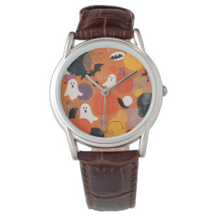 Cute Halloween Pumpkins and Ghosts Watch
