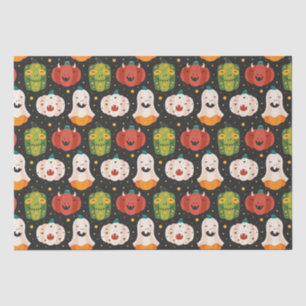 Cute Halloween Pumpkins and Gourds Tissue Paper