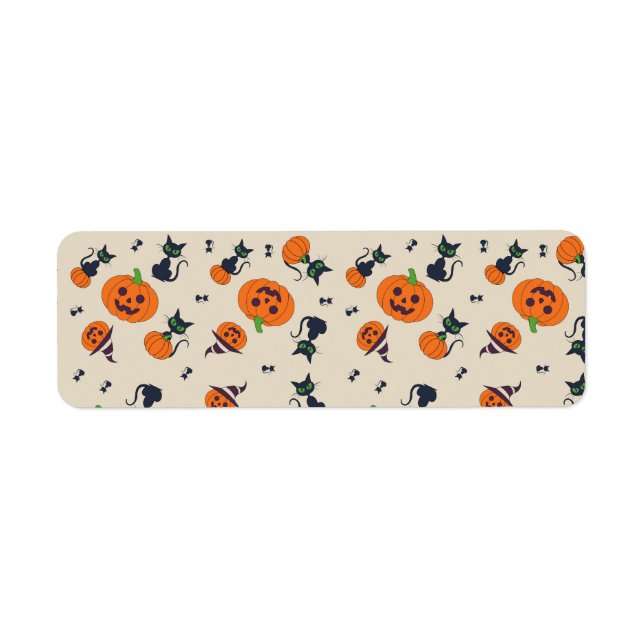 Cute Halloween Pumpkins & Black Cats Pattern Fleec (Front)