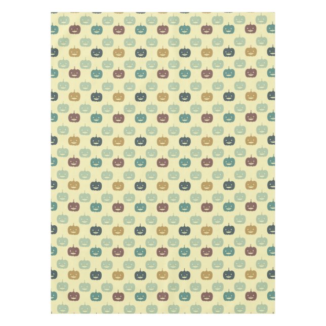 Cute Halloween pumpkins Tablecloth (Front)