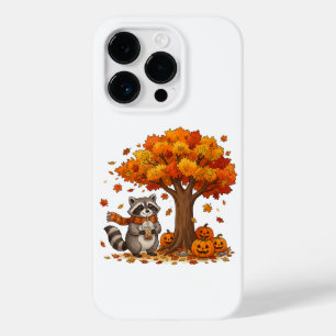 Cute Halloween Raccoon Iced Coffee Fall Case-Mate iPhone 14 Pro Case