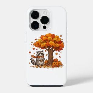 Cute Halloween Raccoon Iced Coffee Fall iPhone 14 Pro Case