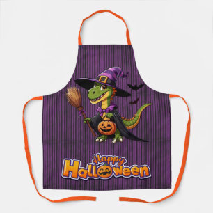 Cute Halloween Raptor/Dinosaur Witch Apron
