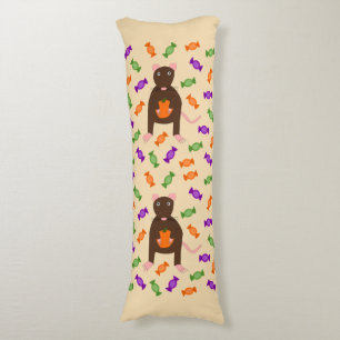 Cute Halloween Rat and Pumpkin Body Pillow