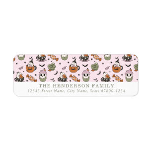 Cute Halloween Return Address Labels