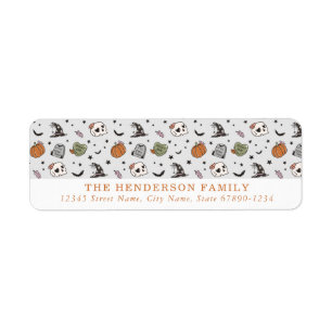 Cute Halloween Return Address Labels