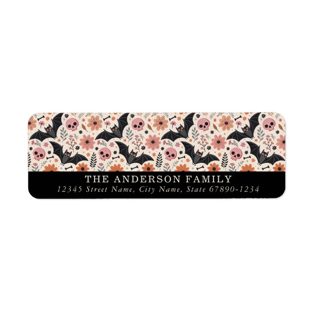 Cute Halloween Return Address Labels (Front)