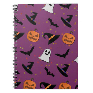 Cute Halloween Seamless Pattern Notebook