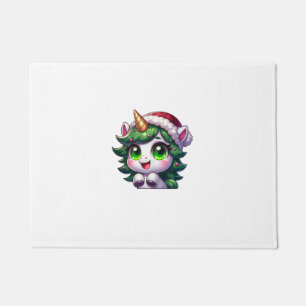 Cute Halloween Shirt Girls Women Witchy Unicorn Ha Doormat