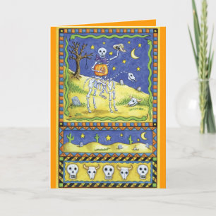 Cute Halloween Skeleton Cards