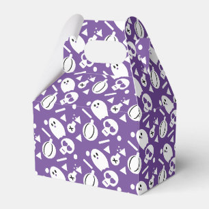 Cute Halloween Skull Confetti Pumpkin Sprinkles Favor Box