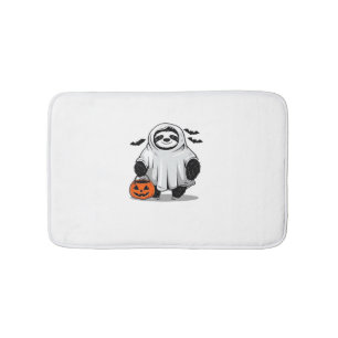 Cute Halloween Sloth T-Shirt Adorable and Spooky D Bath Mat