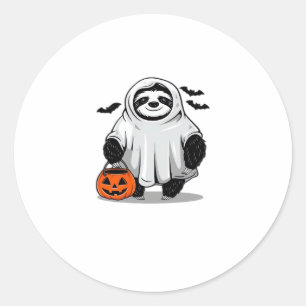 Cute Halloween Sloth T-Shirt Adorable and Spooky D Classic Round Sticker