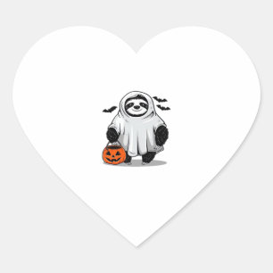 Cute Halloween Sloth T-Shirt Adorable and Spooky D Heart Sticker