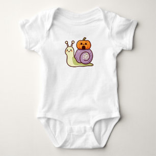 Cute Halloween Snail Baby Bodysuit