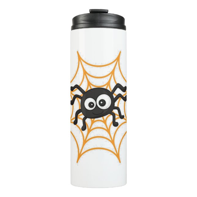Cute Halloween Spider Poster Thermal Tumbler (Front)