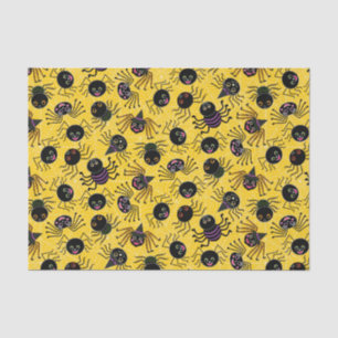 Cute Halloween Spiders Tissue Paper