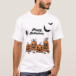 Cute Halloween Spooky Doodle Elements T-Shirt