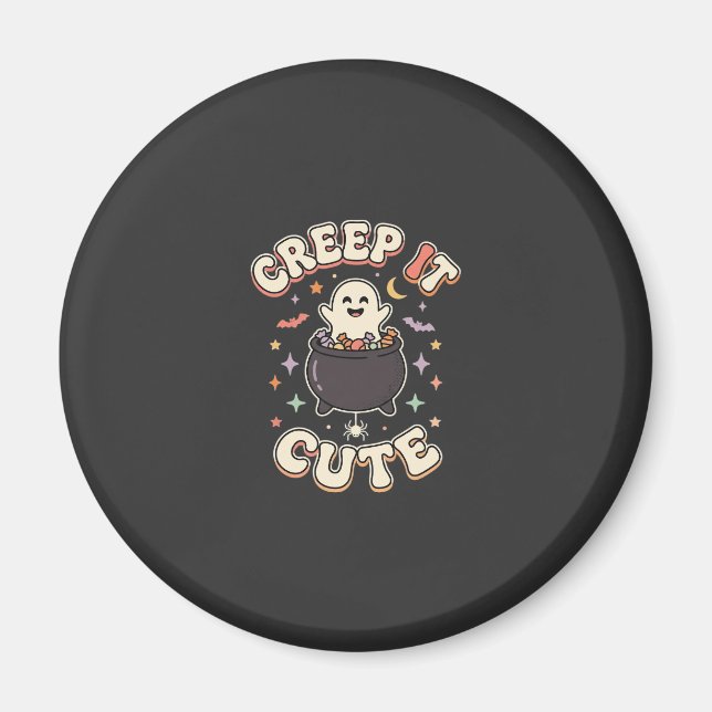 Cute Halloween Spooky Vibes Magnet (Front)