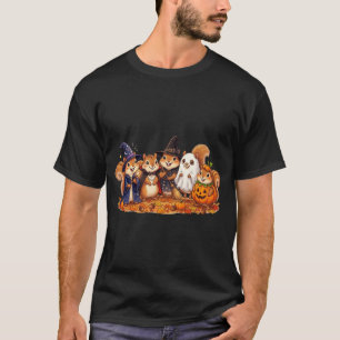  Cute Halloween Squirrels Party T-Shirt