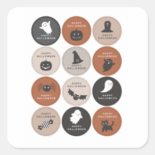 Cute Halloween Stickers & Labels
