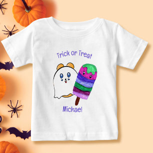 Cute Halloween Sweet Popsicle Cartoon for Kids Baby T-Shirt