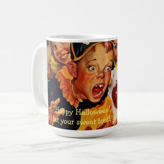 Cute Halloween Sweet Tooth Mug (Front Left)