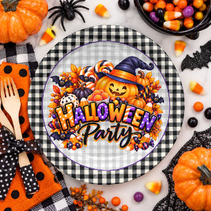 Cute Halloween Sweets Halloween Party Paper Plate