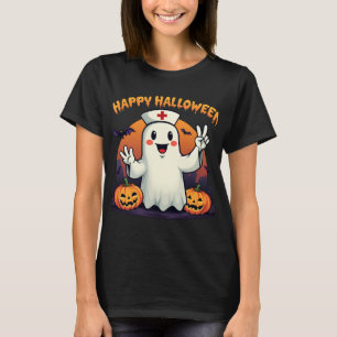 Cute Halloween T-Shirt for – Jack-o-Lantern & Bat