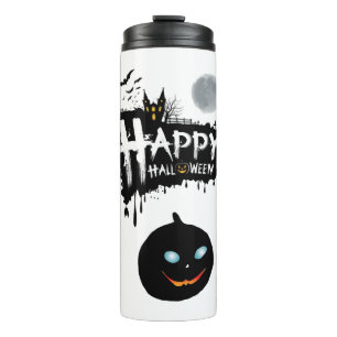 cute halloween t shirt HAPPY halloween Thermal Tumbler