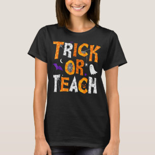Cute Halloween Teacher School Classroom Fall Trick T-Shirt