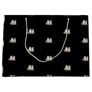 Cute Halloween-Themed Wedding Anniversary Large Gift Bag