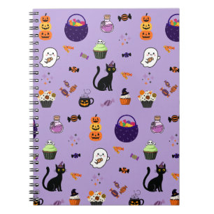 Cute Halloween Treat Party Notebook
