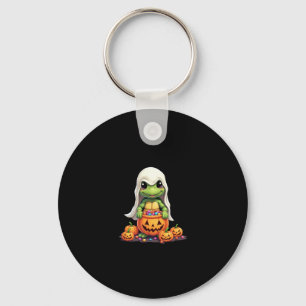 Cute Halloween Turtle Ghost with Candy (1) Keychain