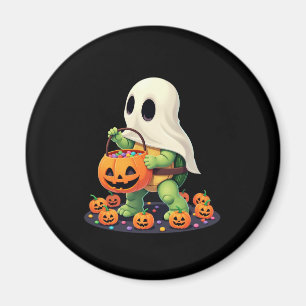Cute Halloween Turtle Ghost with Candy (2) Magnet