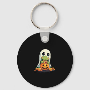 Cute Halloween Turtle Ghost with Candy (5) Keychain